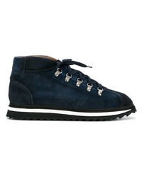 dunkelblaue hohe Sneakers aus Wildleder von Doucal's