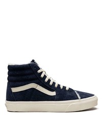 dunkelblaue hohe Sneakers aus Wildleder von Vans