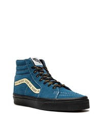 dunkelblaue hohe Sneakers aus Wildleder von Vans