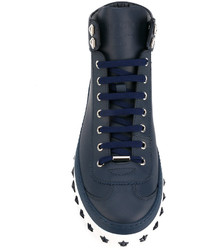 dunkelblaue hohe Sneakers von Jimmy Choo