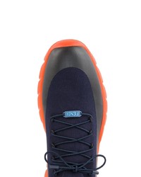 dunkelblaue hohe Sneakers von Fendi