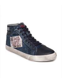 dunkelblaue hohe Sneakers von Camp David
