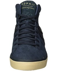 dunkelblaue hohe Sneakers von Esprit