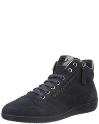 dunkelblaue hohe Sneakers von Geox