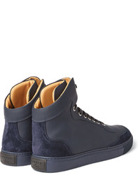 dunkelblaue hohe Sneakers von Harry's of London