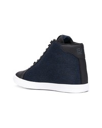 dunkelblaue hohe Sneakers von Ea7 Emporio Armani