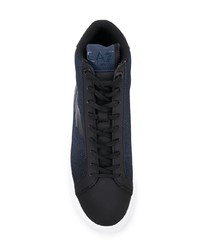 dunkelblaue hohe Sneakers von Ea7 Emporio Armani