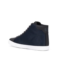 dunkelblaue hohe Sneakers von Ea7 Emporio Armani