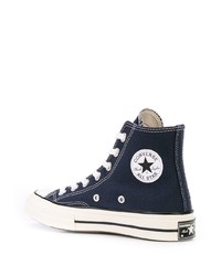 dunkelblaue hohe Sneakers von Converse