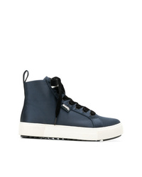 dunkelblaue hohe Sneakers von Karl Lagerfeld