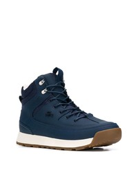 dunkelblaue hohe Sneakers von Lacoste