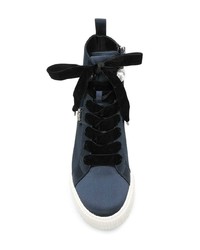 dunkelblaue hohe Sneakers von Karl Lagerfeld