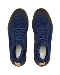 dunkelblaue hohe Sneakers von Fendi