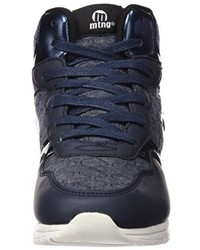 dunkelblaue hohe Sneakers von MTNG Attitude