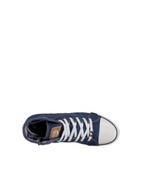 dunkelblaue hohe Sneakers von Mustang