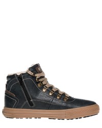 dunkelblaue hohe Sneakers von Mustang Shoes