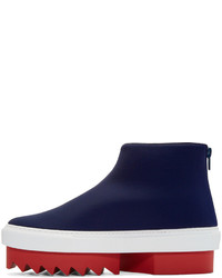 dunkelblaue hohe Sneakers von Givenchy