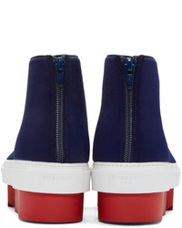 dunkelblaue hohe Sneakers von Givenchy
