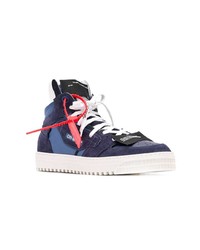 dunkelblaue hohe Sneakers von Off-White