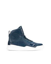 dunkelblaue hohe Sneakers von Philipp Plein