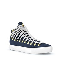 dunkelblaue hohe Sneakers von SWEA