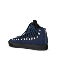 dunkelblaue hohe Sneakers von Swear