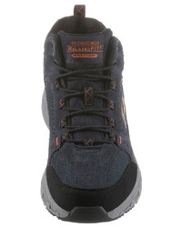 dunkelblaue hohe Sneakers von Skechers