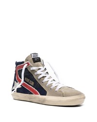 dunkelblaue hohe Sneakers von Golden Goose