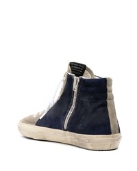 dunkelblaue hohe Sneakers von Golden Goose