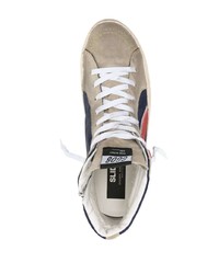 dunkelblaue hohe Sneakers von Golden Goose