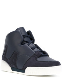 dunkelblaue hohe Sneakers von Stella McCartney