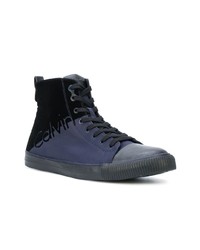 dunkelblaue hohe Sneakers von Calvin Klein Jeans