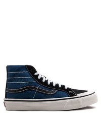 dunkelblaue hohe Sneakers von Vans