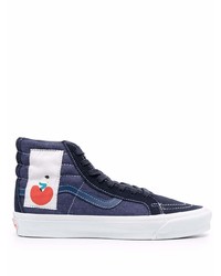 dunkelblaue hohe Sneakers von Vans