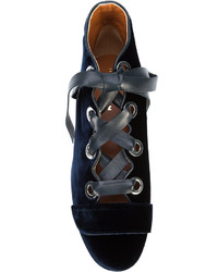 dunkelblaue hohe Sneakers von Derek Lam
