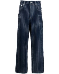 dunkelblaue horizontal gestreifte Jeans von Kenzo