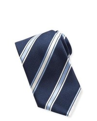dunkelblaue horizontal gestreifte Krawatte