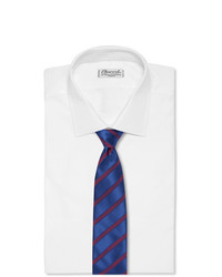 dunkelblaue horizontal gestreifte Krawatte von Charvet