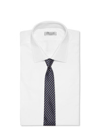 dunkelblaue horizontal gestreifte Krawatte von Giorgio Armani