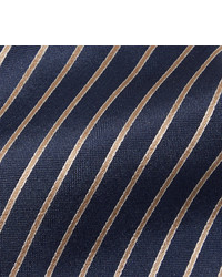 dunkelblaue horizontal gestreifte Krawatte von Giorgio Armani