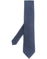 dunkelblaue horizontal gestreifte Krawatte von Etro
