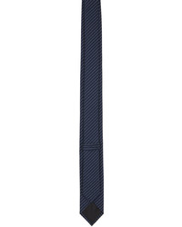 dunkelblaue horizontal gestreifte Krawatte von Hugo