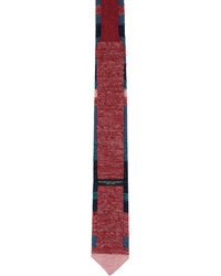 dunkelblaue horizontal gestreifte Krawatte von Engineered Garments
