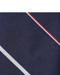 dunkelblaue horizontal gestreifte Krawatte von Thom Browne