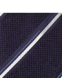 dunkelblaue horizontal gestreifte Krawatte von Canali