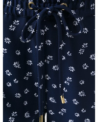 dunkelblaue Hose mit Blumenmuster von MICHAEL Michael Kors