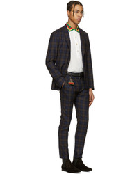 dunkelblaue Hose mit Schottenmuster von Paul Smith