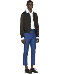 dunkelblaue Hose von Alexander McQueen