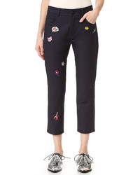 dunkelblaue Hose von Mira Mikati