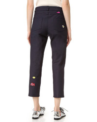 dunkelblaue Hose von Mira Mikati